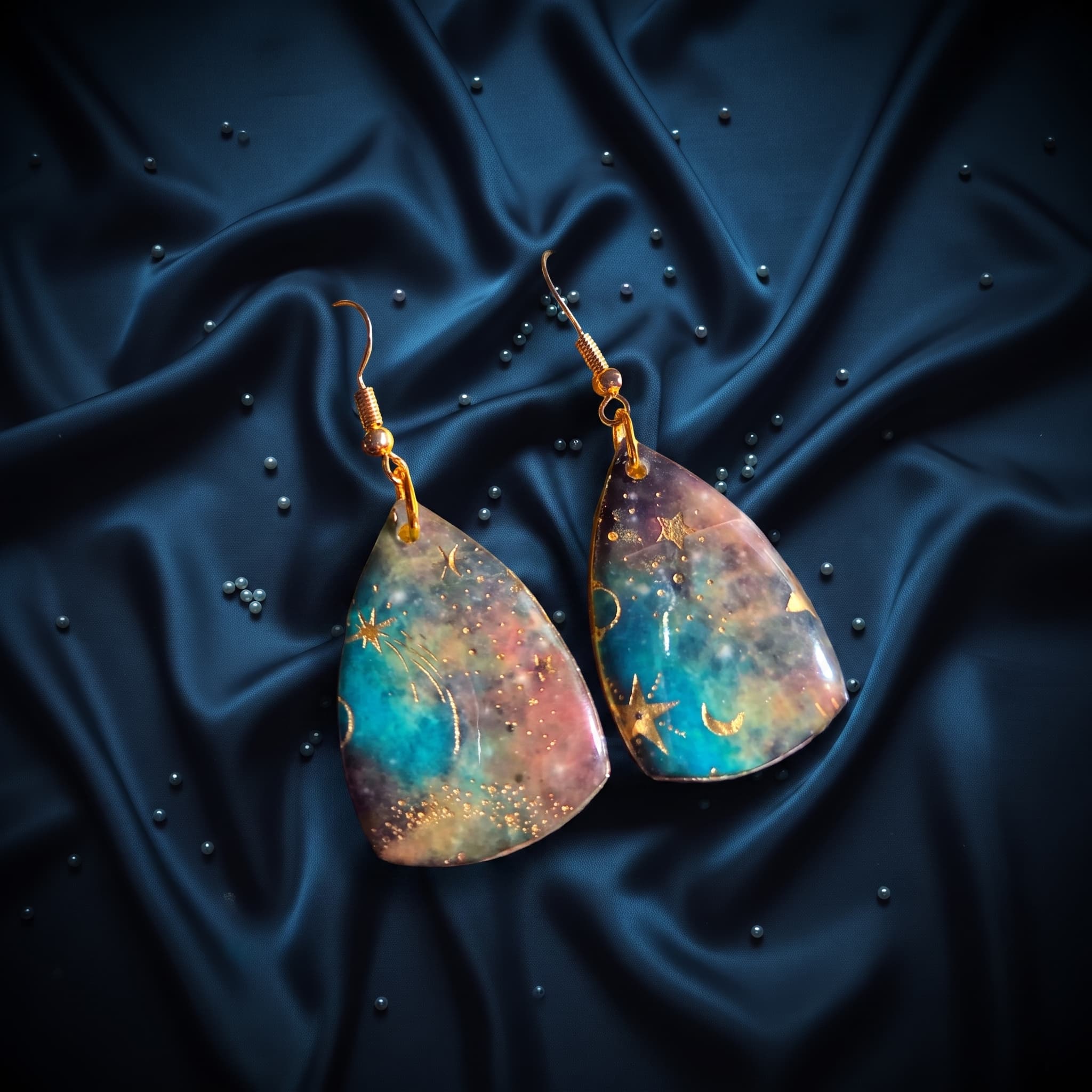 Galaxy Teardrop Earrings